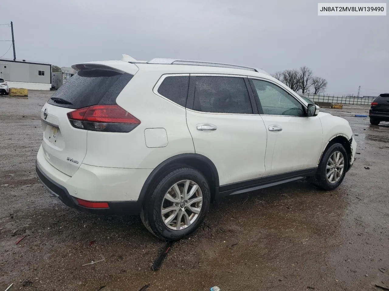 2020 Nissan Rogue S VIN: JN8AT2MV8LW139490 Lot: 79261524