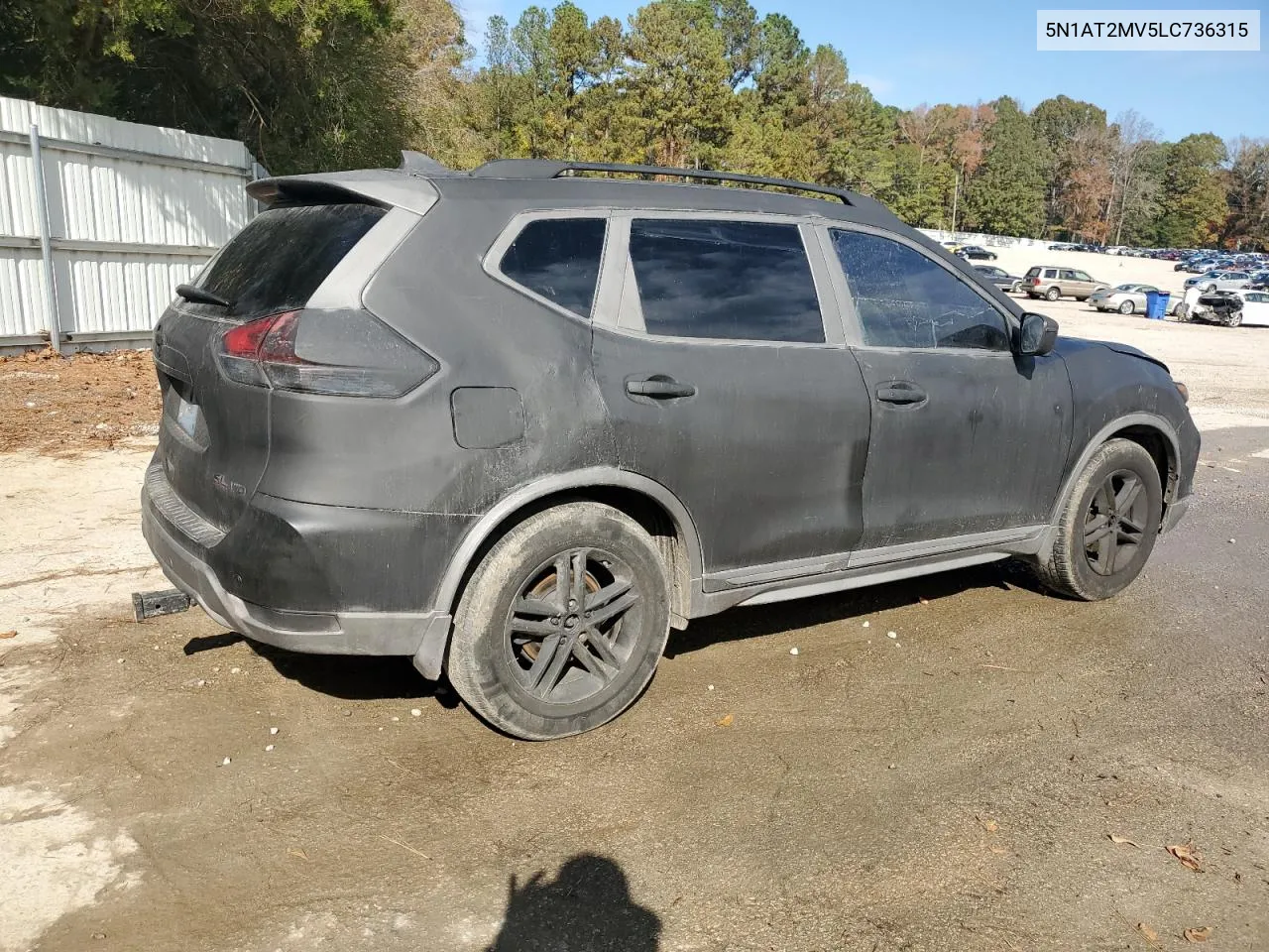 2020 Nissan Rogue S VIN: 5N1AT2MV5LC736315 Lot: 79818054