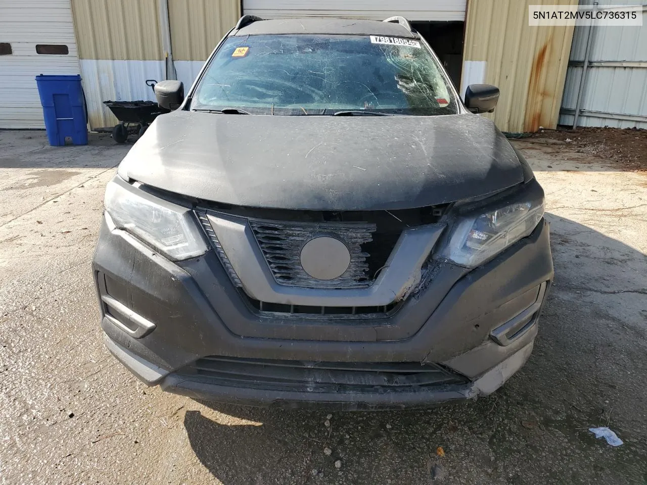 2020 Nissan Rogue S VIN: 5N1AT2MV5LC736315 Lot: 79818054