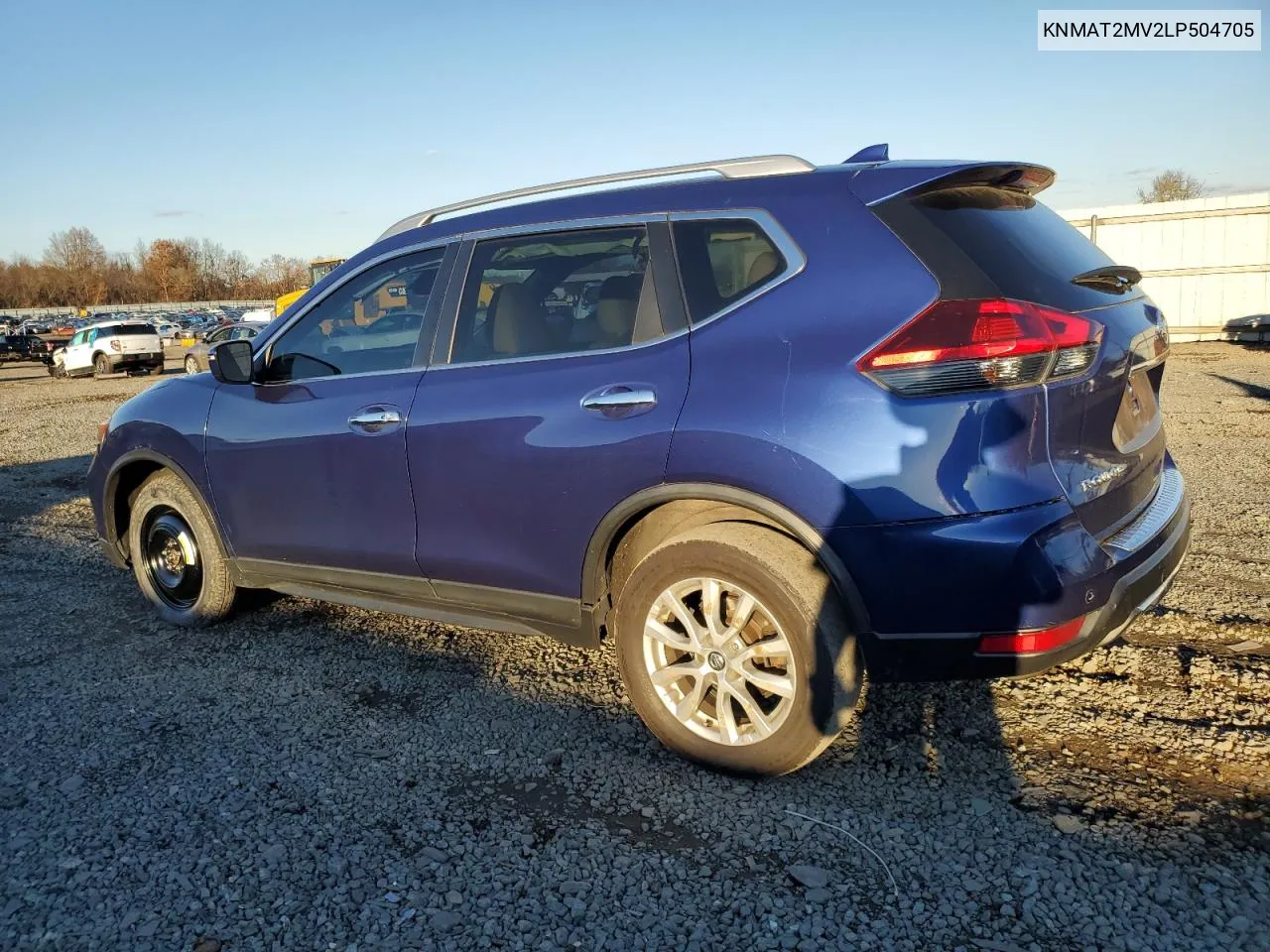 2020 Nissan Rogue S VIN: KNMAT2MV2LP504705 Lot: 80379784