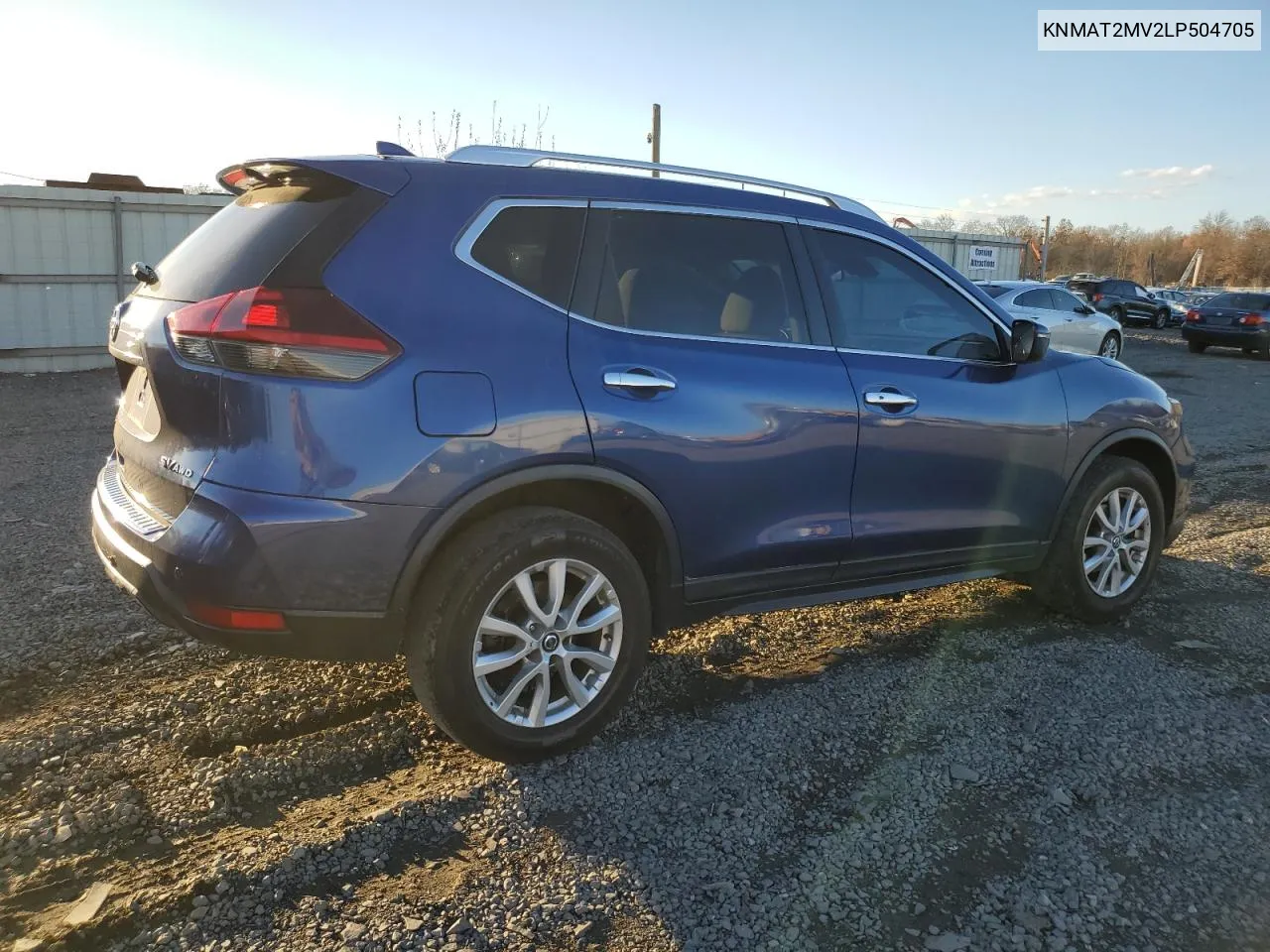 2020 Nissan Rogue S VIN: KNMAT2MV2LP504705 Lot: 80379784