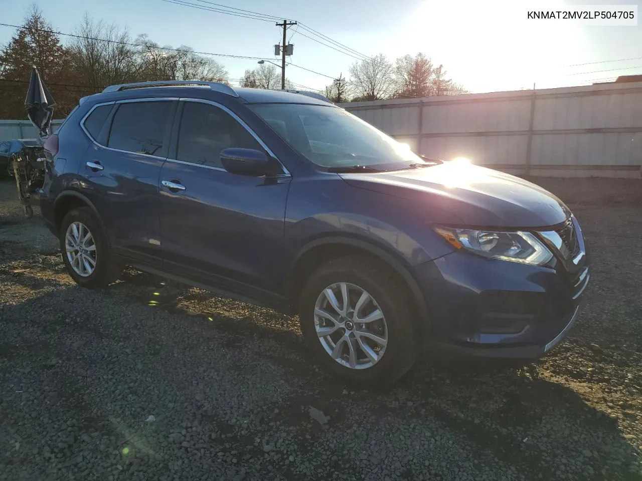 2020 Nissan Rogue S VIN: KNMAT2MV2LP504705 Lot: 80379784