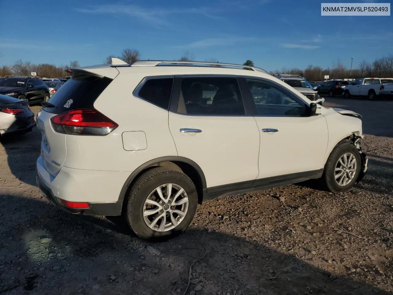 2020 Nissan Rogue S VIN: KNMAT2MV5LP520493 Lot: 81023224