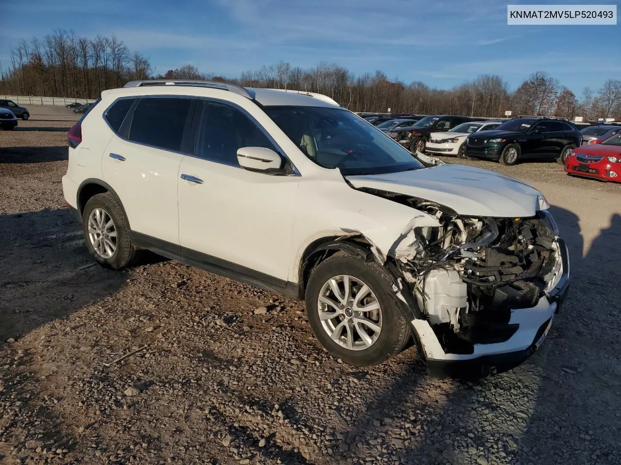 2020 Nissan Rogue S VIN: KNMAT2MV5LP520493 Lot: 81023224