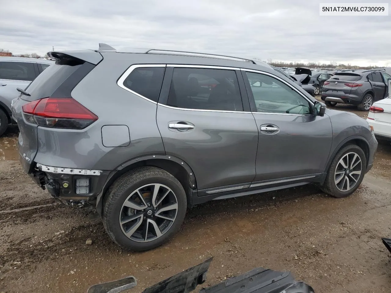 2020 Nissan Rogue S VIN: 5N1AT2MV6LC730099 Lot: 81249304