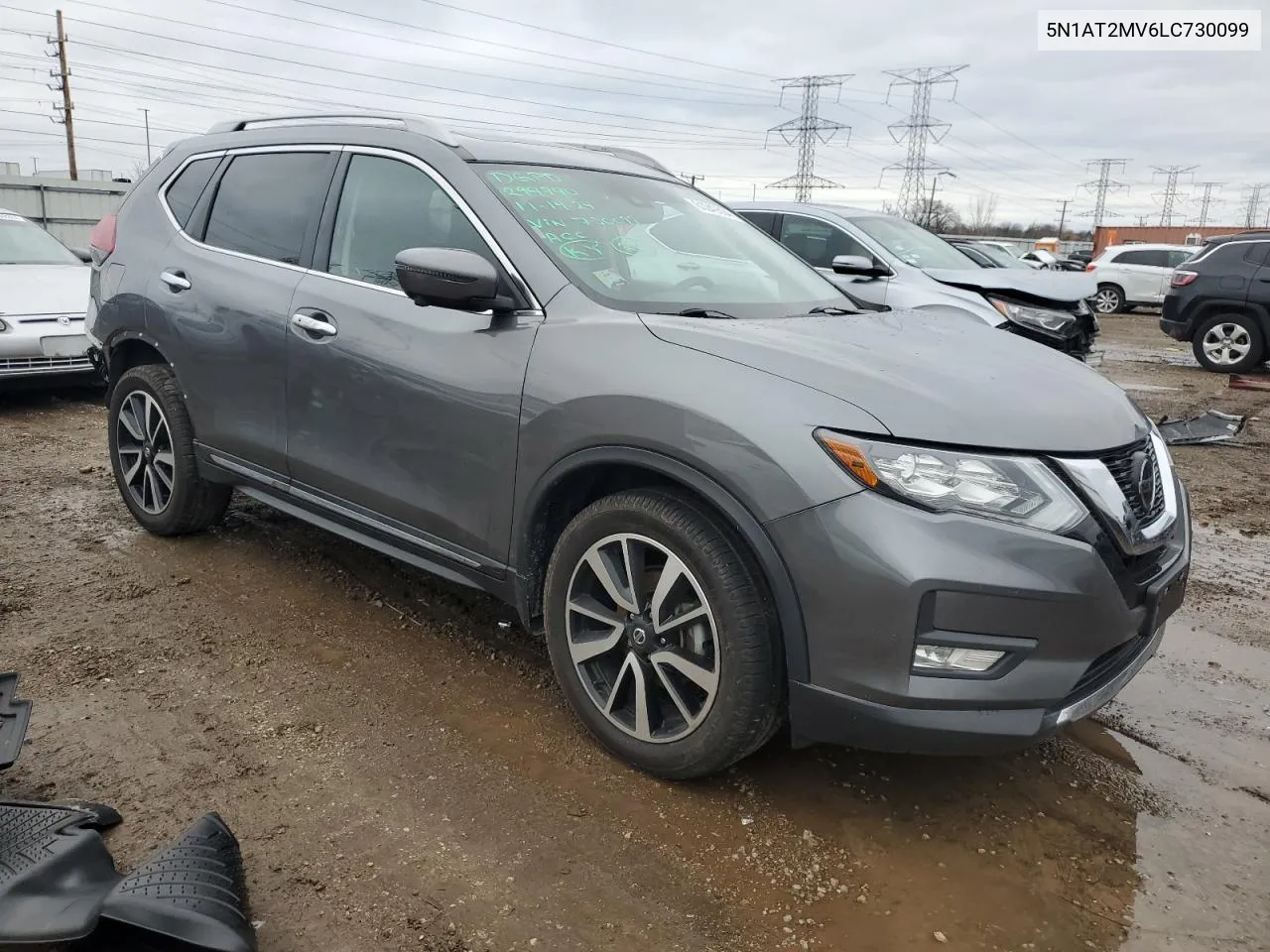 2020 Nissan Rogue S VIN: 5N1AT2MV6LC730099 Lot: 81249304