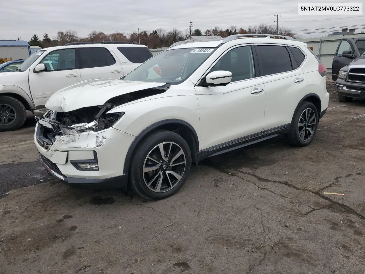 2020 Nissan Rogue S VIN: 5N1AT2MV0LC773322 Lot: 81365424