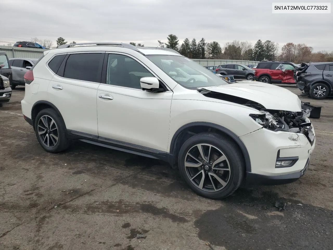 2020 Nissan Rogue S VIN: 5N1AT2MV0LC773322 Lot: 81365424