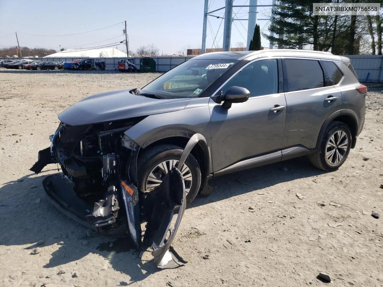 2021 Nissan Rogue Sv VIN: 5N1AT3BBXMC756558 Lot: 46795544