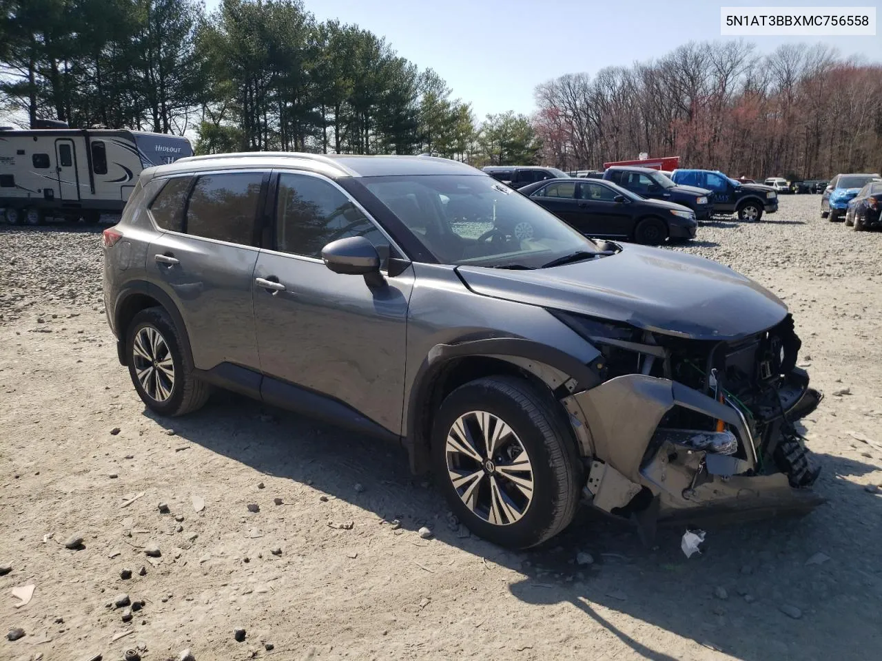 2021 Nissan Rogue Sv VIN: 5N1AT3BBXMC756558 Lot: 46795544