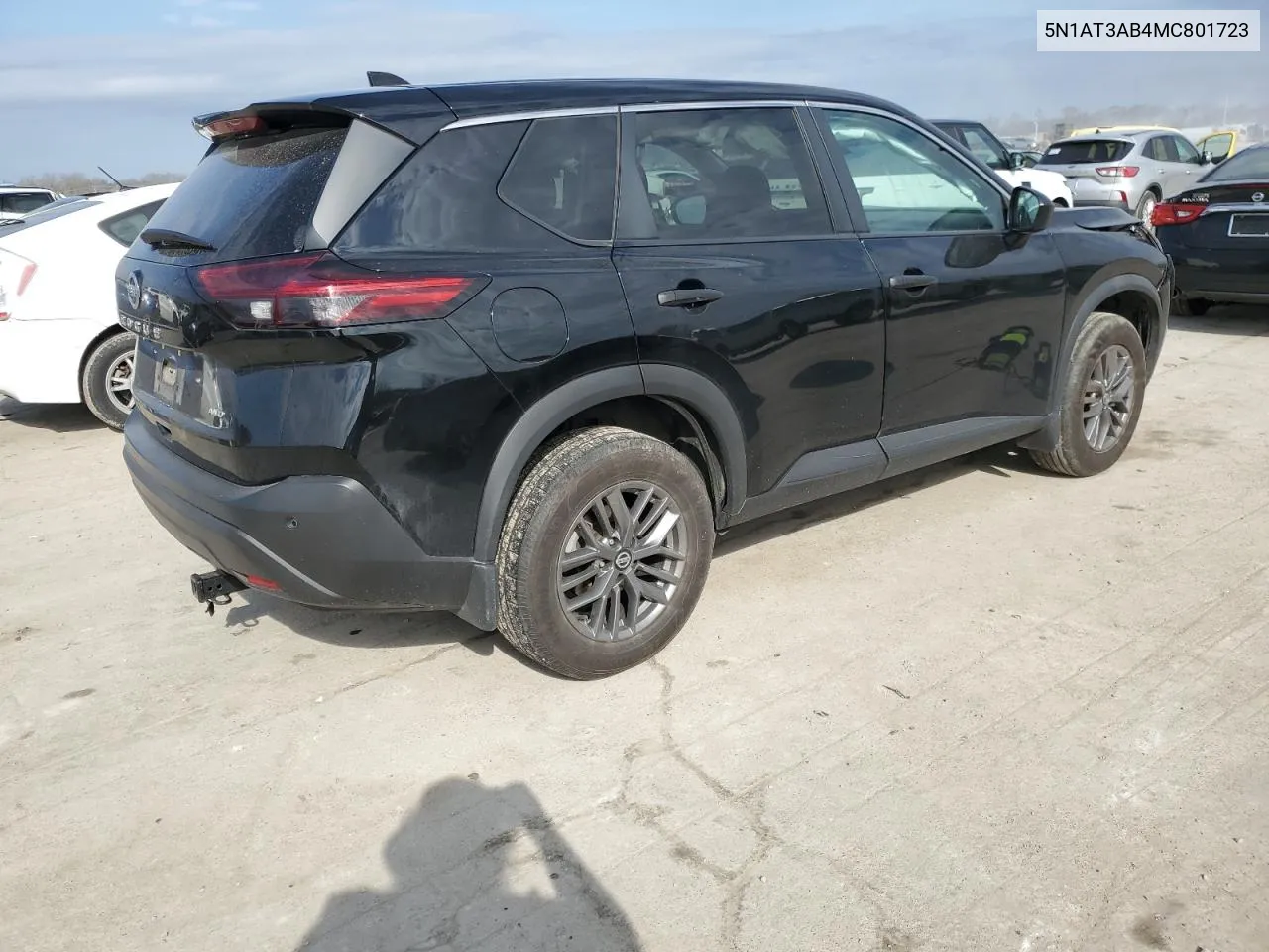 2021 Nissan Rogue S VIN: 5N1AT3AB4MC801723 Lot: 46947554