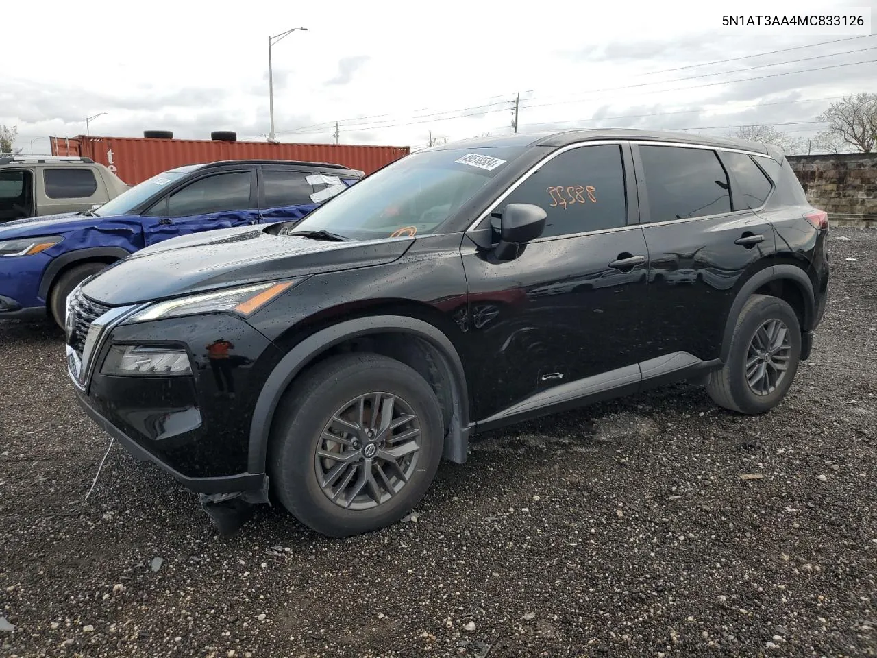 2021 Nissan Rogue S VIN: 5N1AT3AA4MC833126 Lot: 49518584