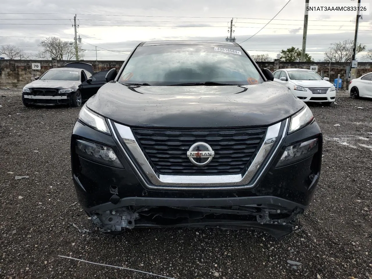 2021 Nissan Rogue S VIN: 5N1AT3AA4MC833126 Lot: 49518584