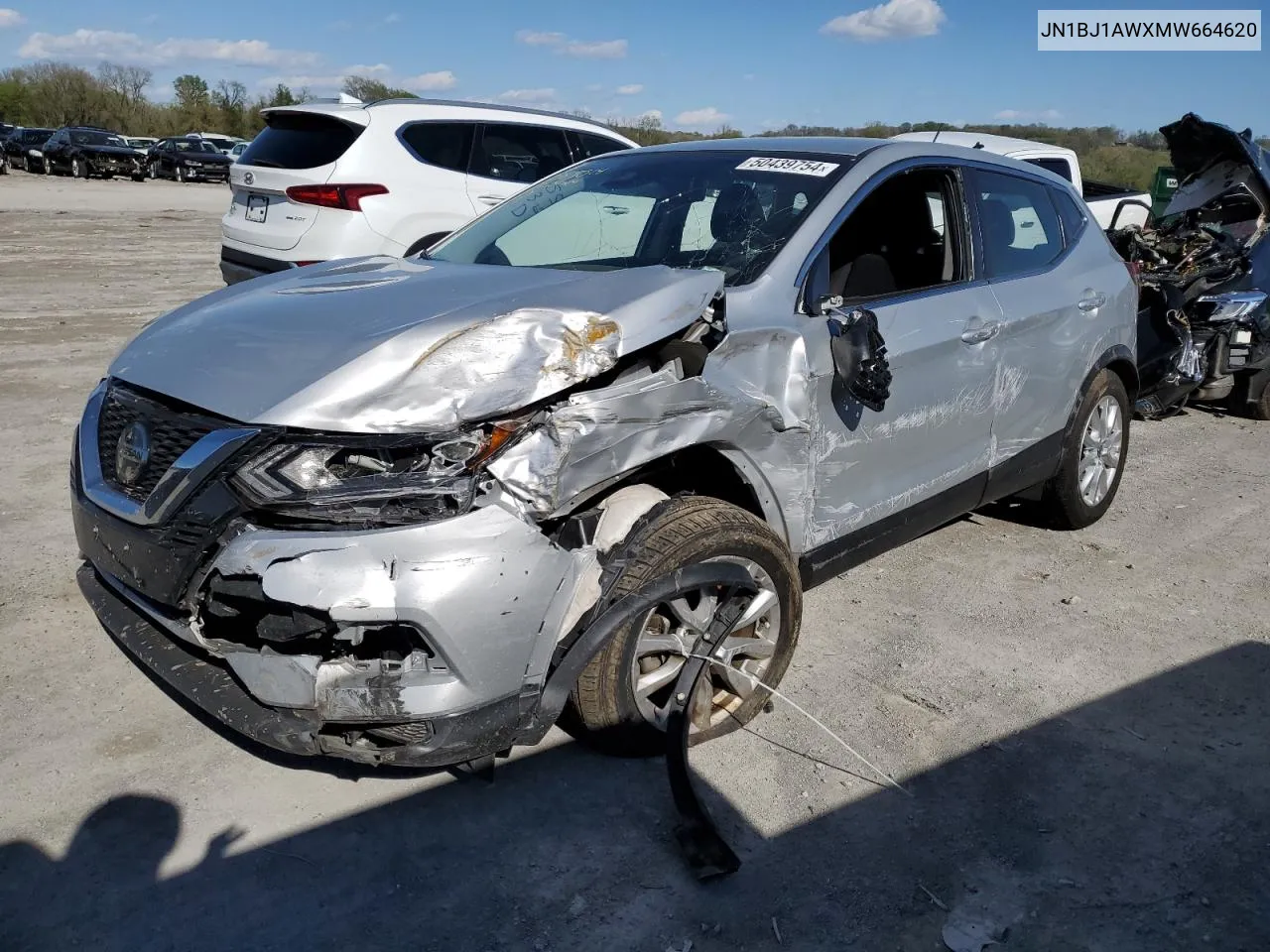 2021 Nissan Rogue Sport S VIN: JN1BJ1AWXMW664620 Lot: 50439754