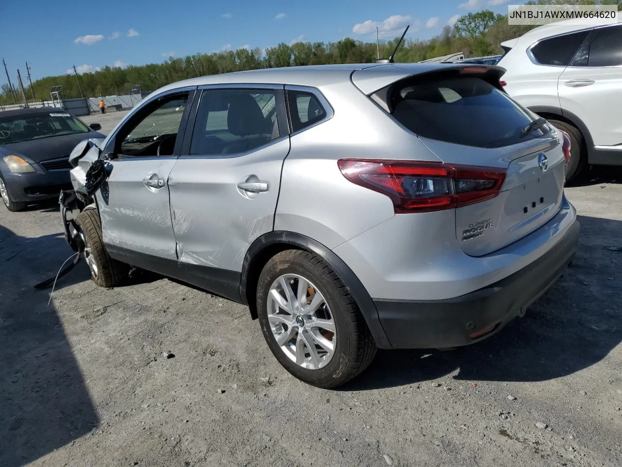 2021 Nissan Rogue Sport S VIN: JN1BJ1AWXMW664620 Lot: 50439754