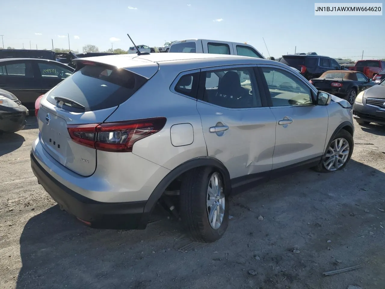 2021 Nissan Rogue Sport S VIN: JN1BJ1AWXMW664620 Lot: 50439754