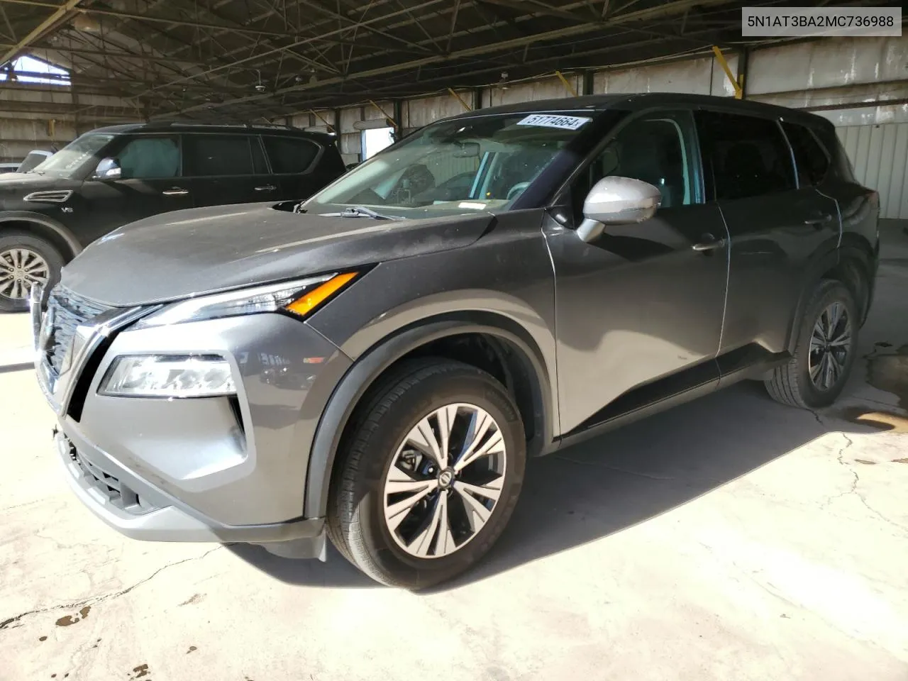 5N1AT3BA2MC736988 2021 Nissan Rogue Sv