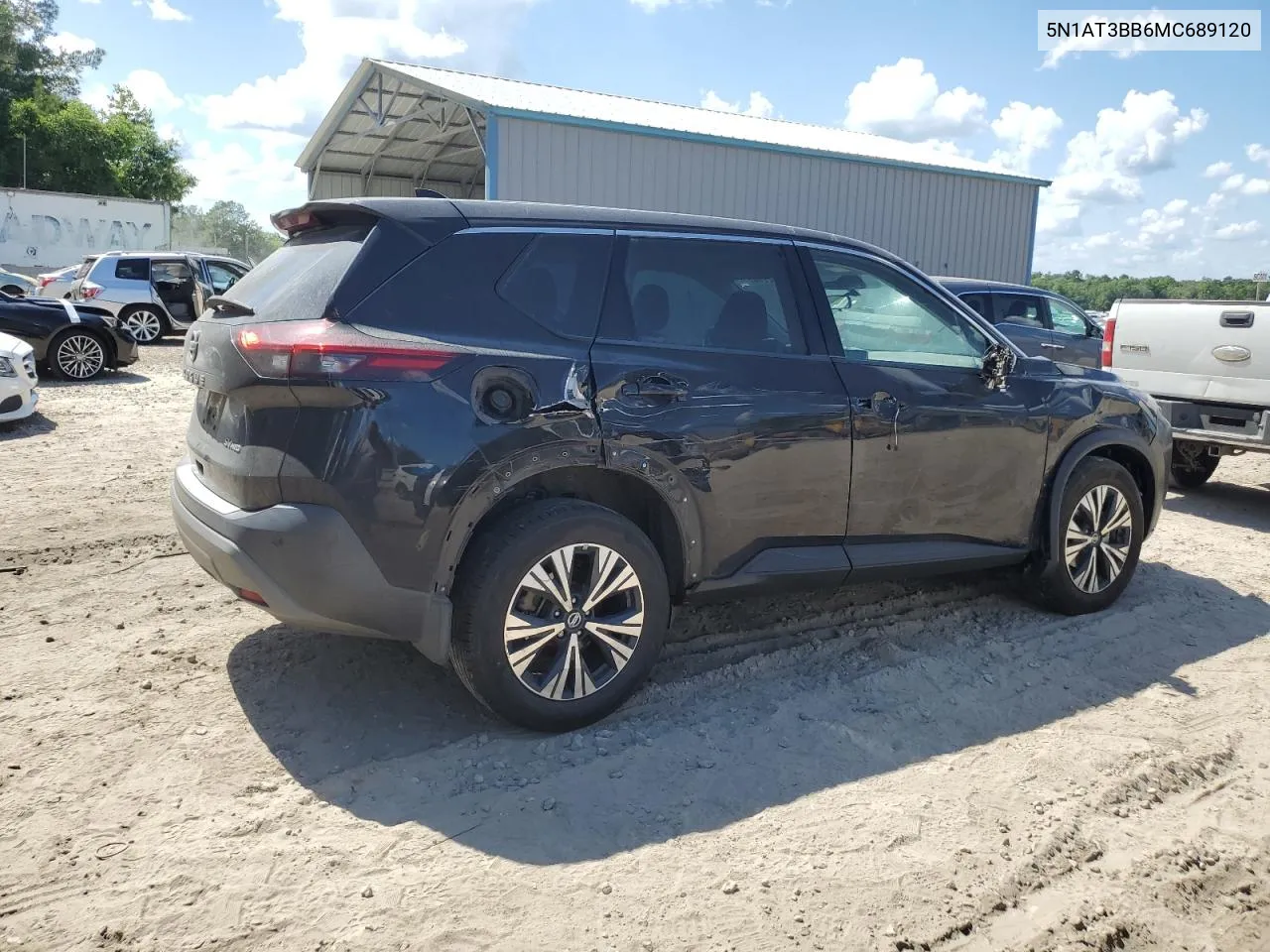 2021 Nissan Rogue Sv VIN: 5N1AT3BB6MC689120 Lot: 52882114