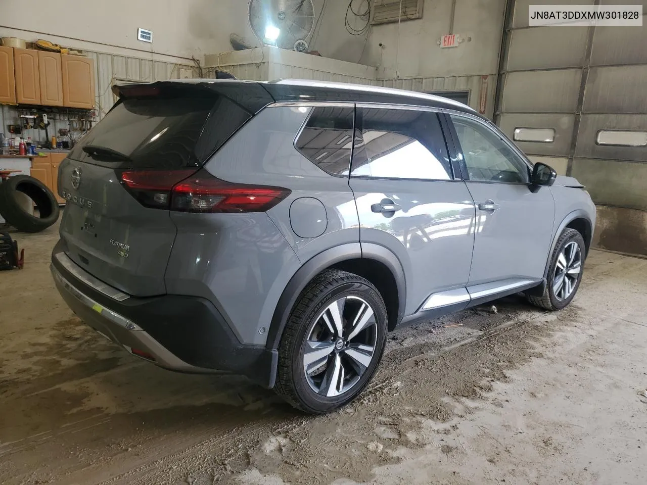 2021 Nissan Rogue Platinum VIN: JN8AT3DDXMW301828 Lot: 53156624