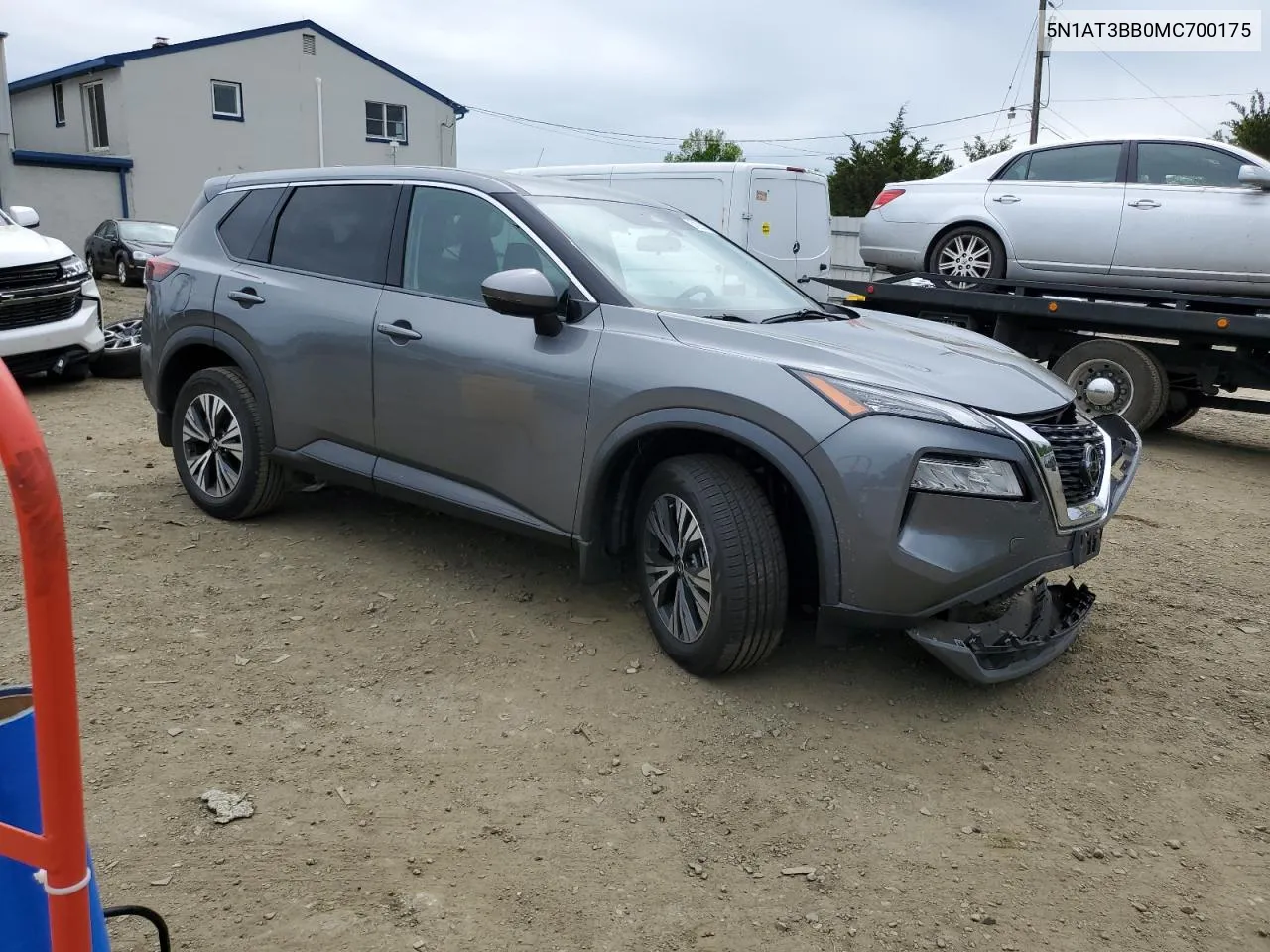 2021 Nissan Rogue Sv VIN: 5N1AT3BB0MC700175 Lot: 54265464