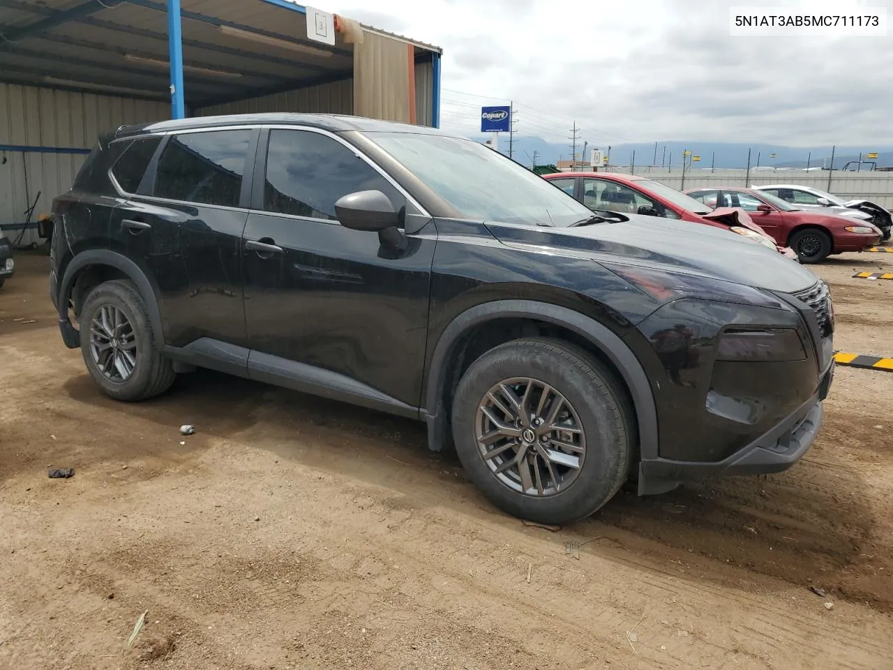 2021 Nissan Rogue S VIN: 5N1AT3AB5MC711173 Lot: 58655634