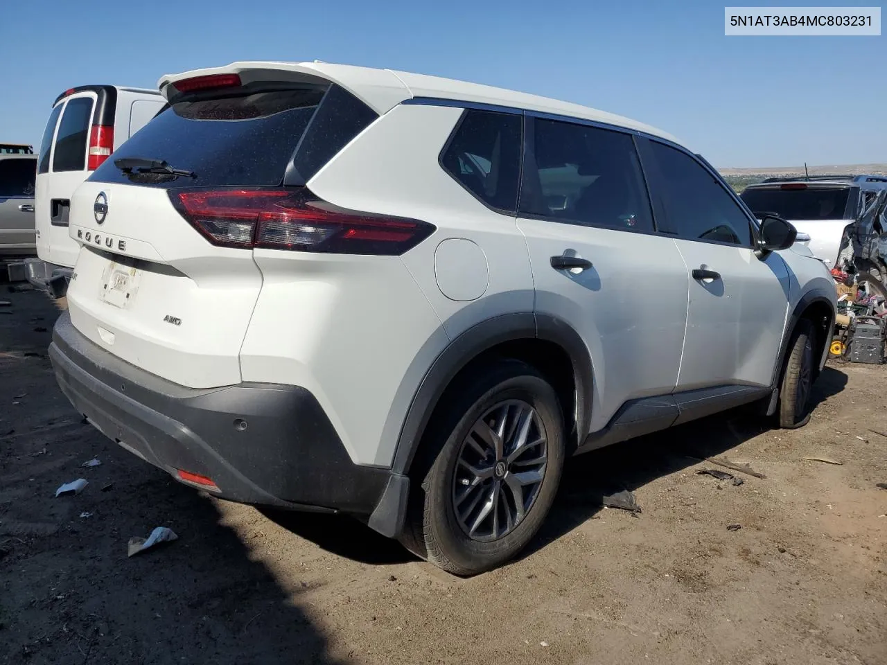 2021 Nissan Rogue S VIN: 5N1AT3AB4MC803231 Lot: 59102984