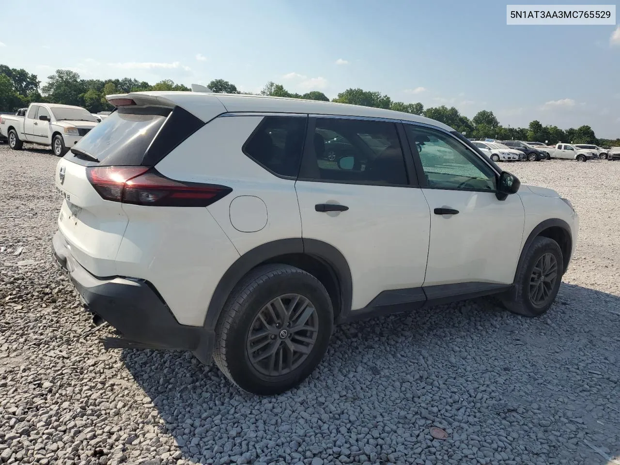 2021 Nissan Rogue S VIN: 5N1AT3AA3MC765529 Lot: 59326704