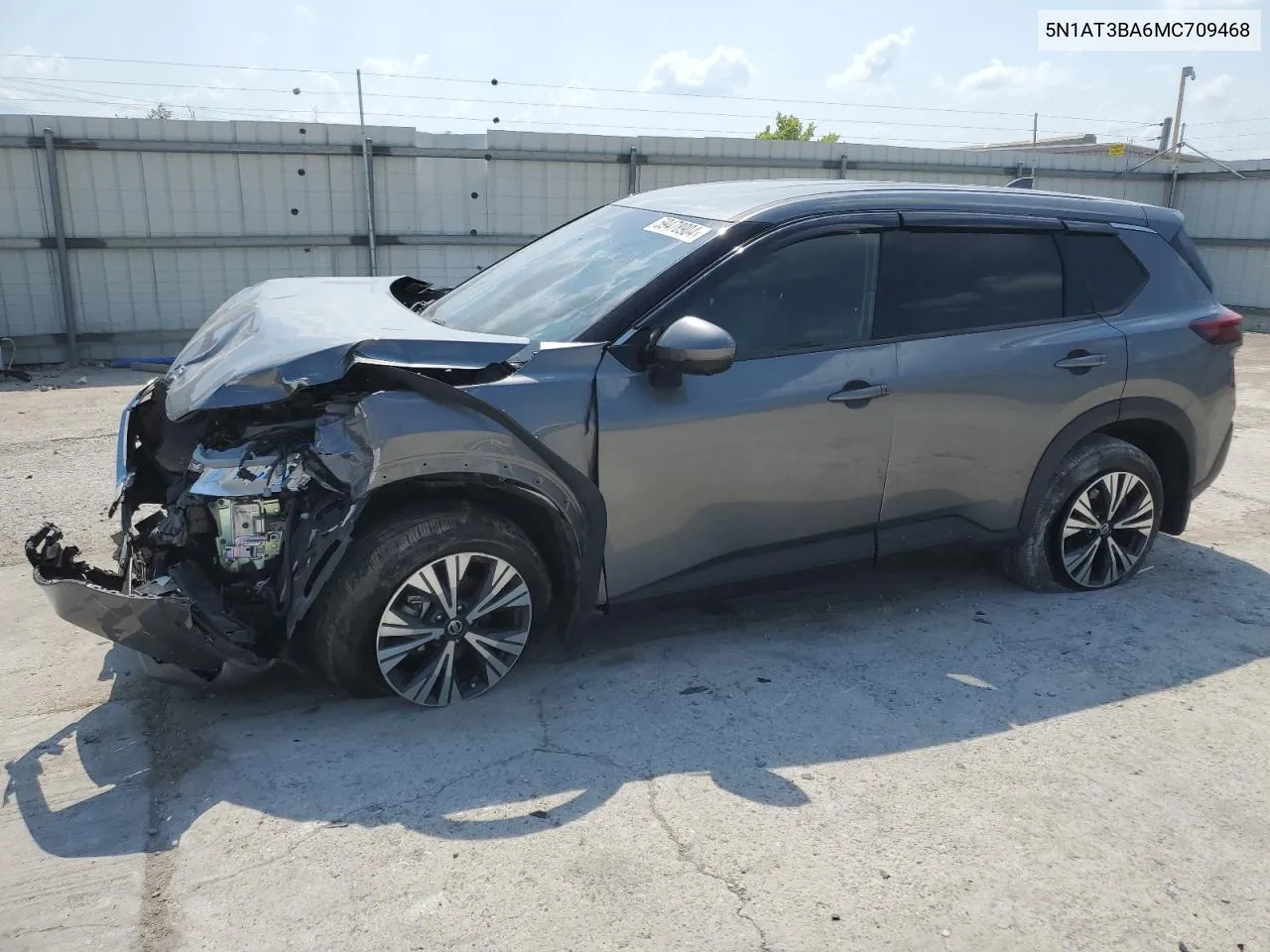 2021 Nissan Rogue Sv VIN: 5N1AT3BA6MC709468 Lot: 59478904