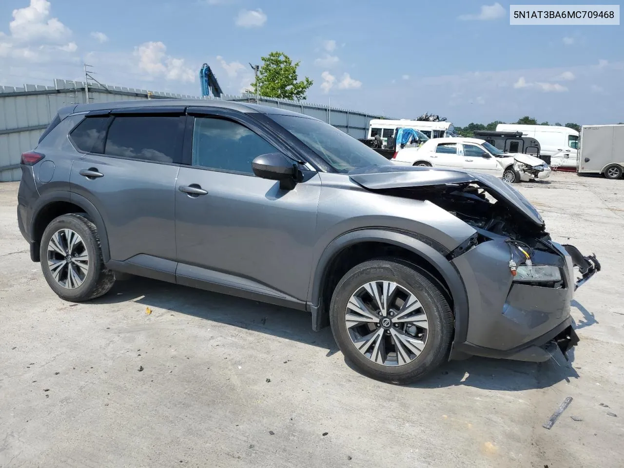 2021 Nissan Rogue Sv VIN: 5N1AT3BA6MC709468 Lot: 59478904