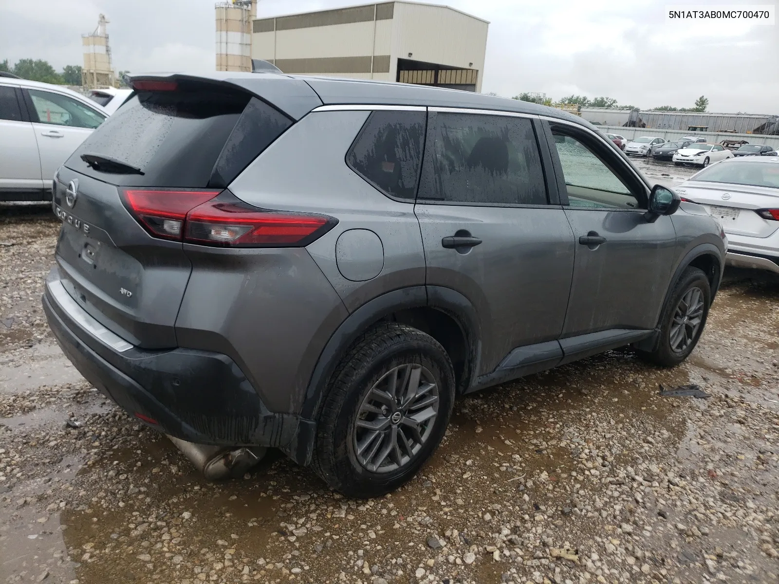 2021 Nissan Rogue S VIN: 5N1AT3AB0MC700470 Lot: 59688684