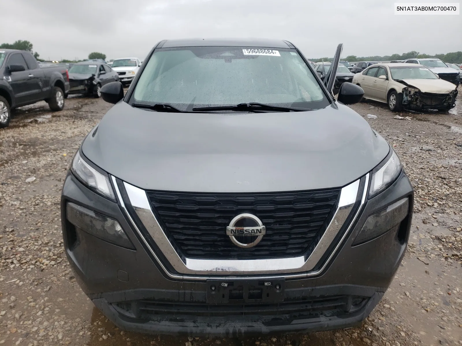 2021 Nissan Rogue S VIN: 5N1AT3AB0MC700470 Lot: 59688684