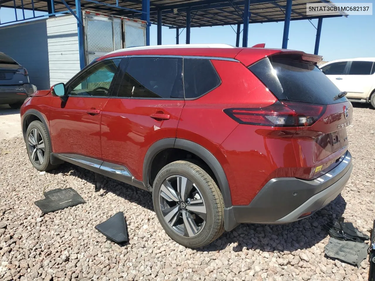 2021 Nissan Rogue Sl VIN: 5N1AT3CB1MC682137 Lot: 59735424