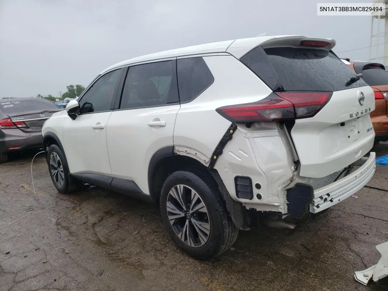 2021 Nissan Rogue Sv VIN: 5N1AT3BB3MC829494 Lot: 60126564