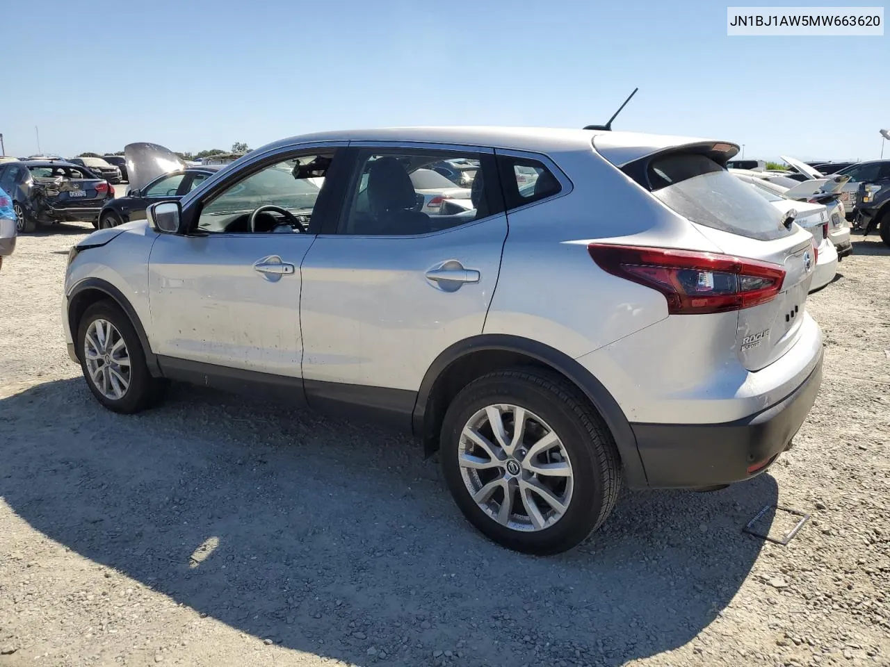 2021 Nissan Rogue Sport S VIN: JN1BJ1AW5MW663620 Lot: 60887864