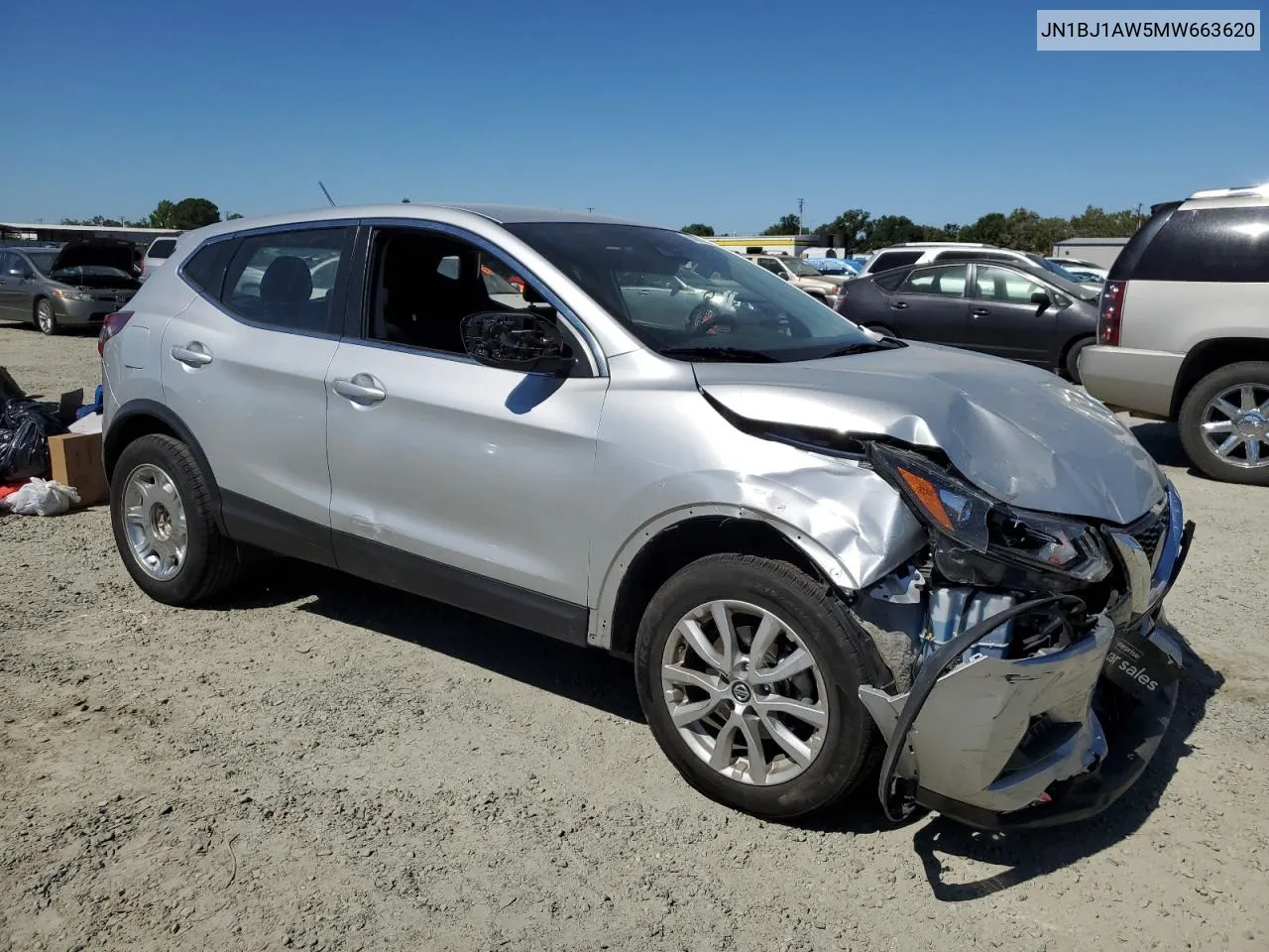 2021 Nissan Rogue Sport S VIN: JN1BJ1AW5MW663620 Lot: 60887864