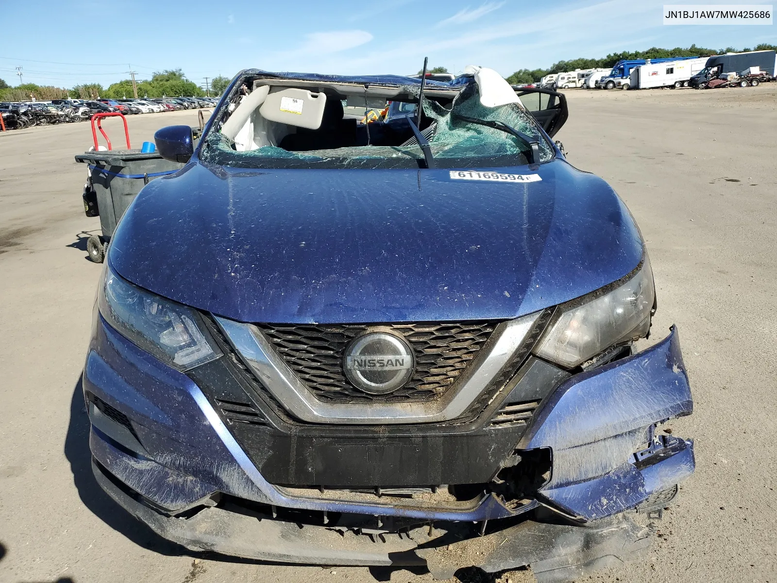 2021 Nissan Rogue Sport S VIN: JN1BJ1AW7MW425686 Lot: 61169594