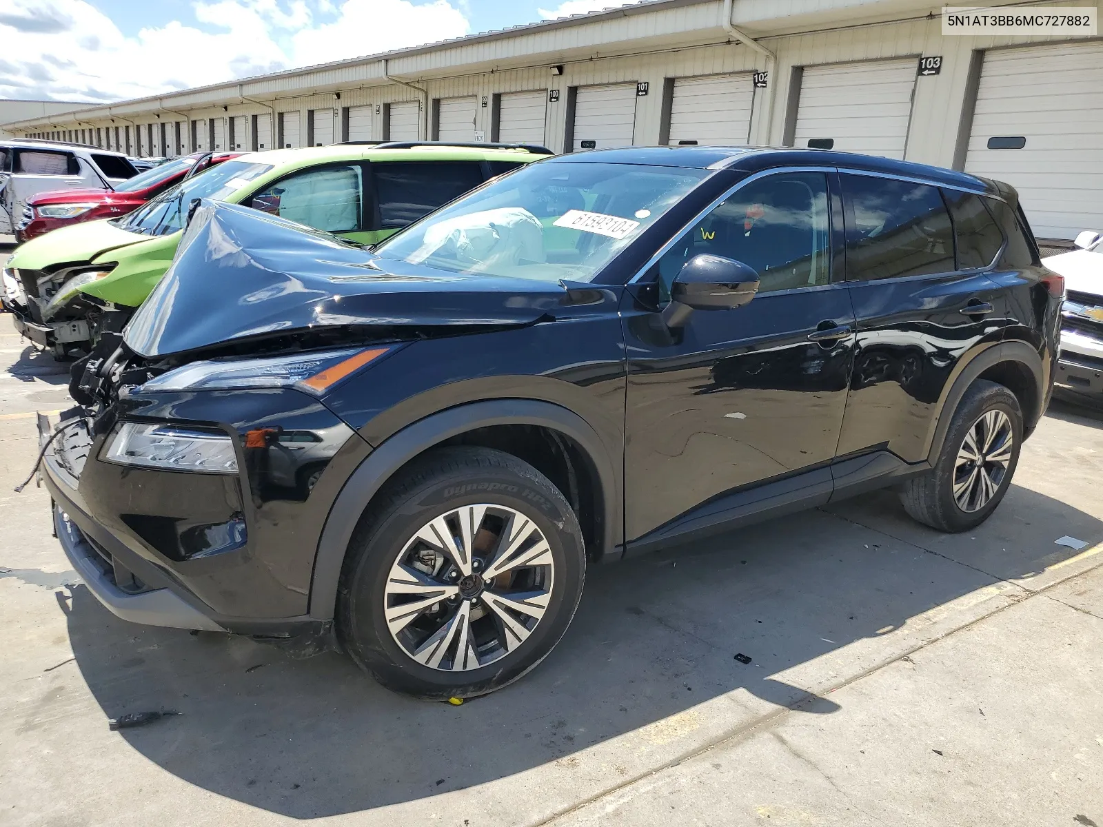 2021 Nissan Rogue Sv VIN: 5N1AT3BB6MC727882 Lot: 61593104