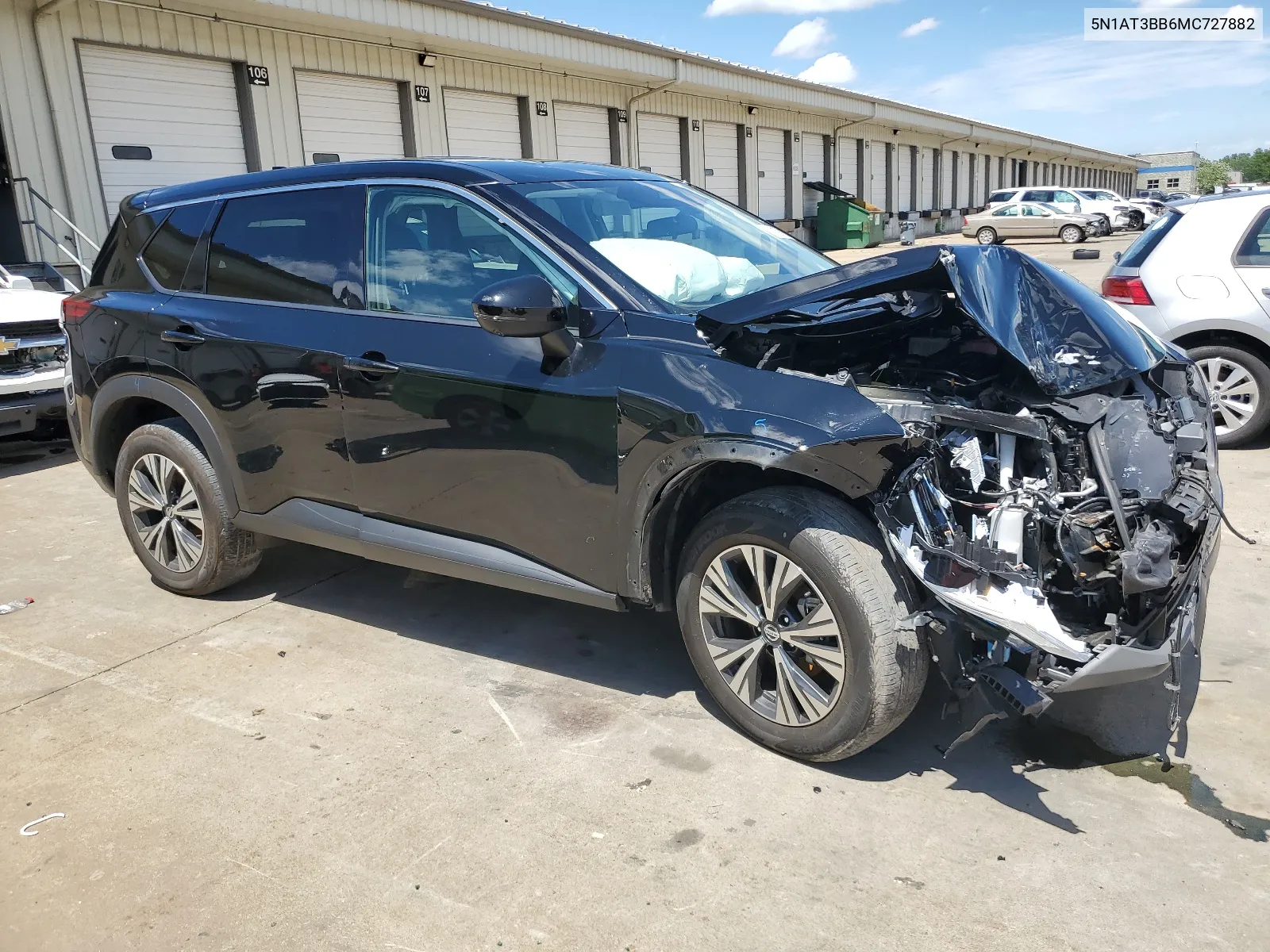 2021 Nissan Rogue Sv VIN: 5N1AT3BB6MC727882 Lot: 61593104