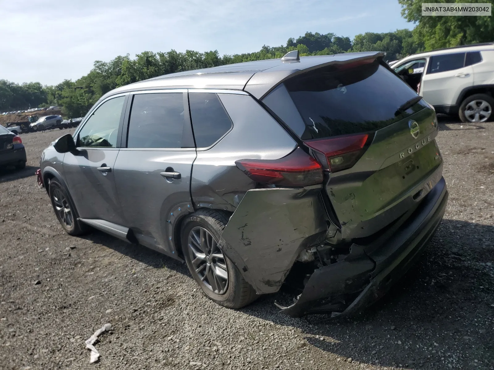 2021 Nissan Rogue S VIN: JN8AT3AB4MW203042 Lot: 62461654