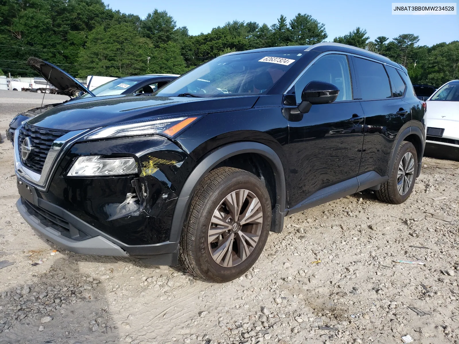 2021 Nissan Rogue Sv VIN: JN8AT3BB0MW234528 Lot: 62637324