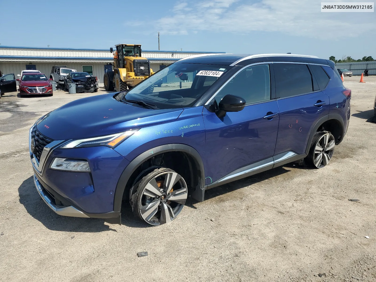 2021 Nissan Rogue Platinum VIN: JN8AT3DD5MW312185 Lot: 62822104