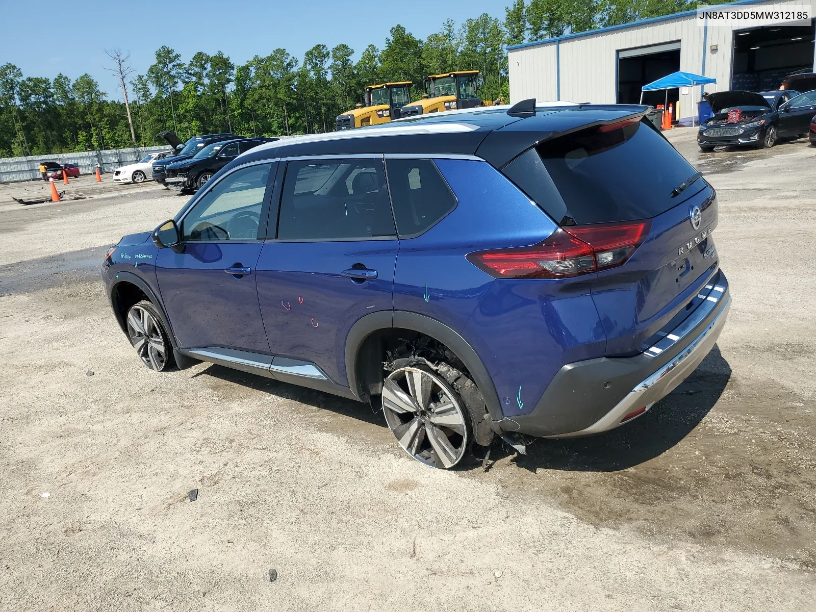 2021 Nissan Rogue Platinum VIN: JN8AT3DD5MW312185 Lot: 62822104