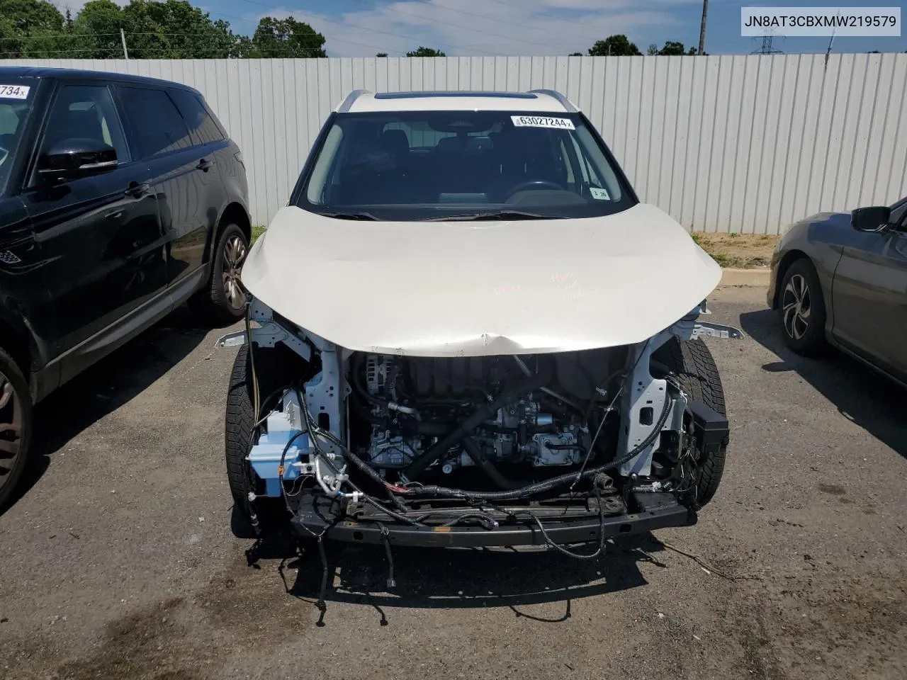 2021 Nissan Rogue Sl VIN: JN8AT3CBXMW219579 Lot: 63027244