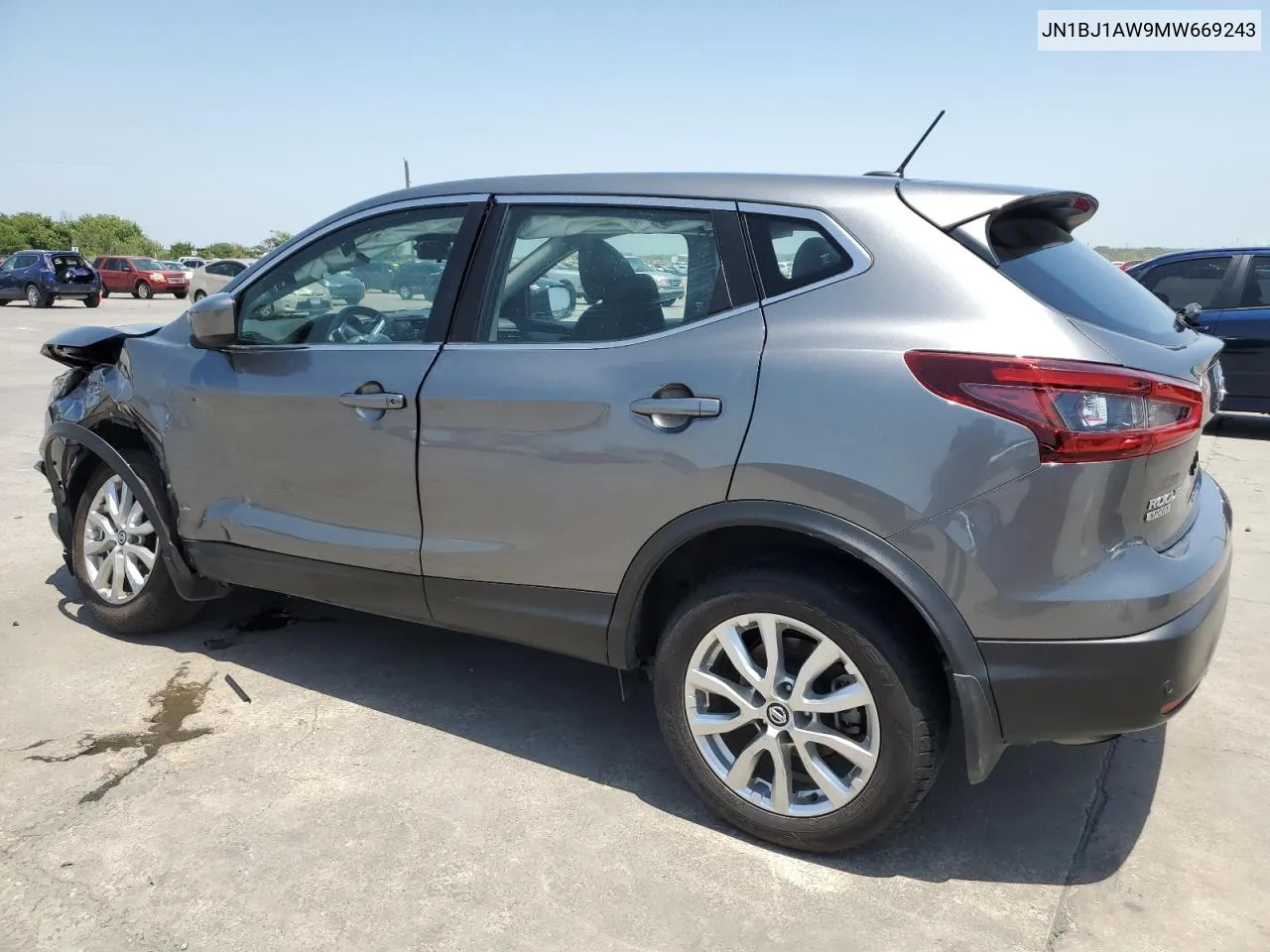 2021 Nissan Rogue Sport S VIN: JN1BJ1AW9MW669243 Lot: 63469914