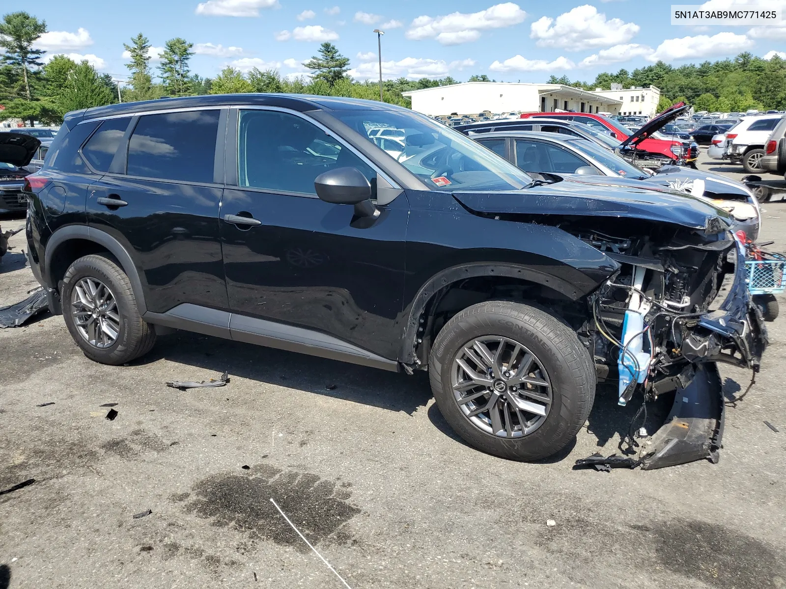 2021 Nissan Rogue S VIN: 5N1AT3AB9MC771425 Lot: 63885204