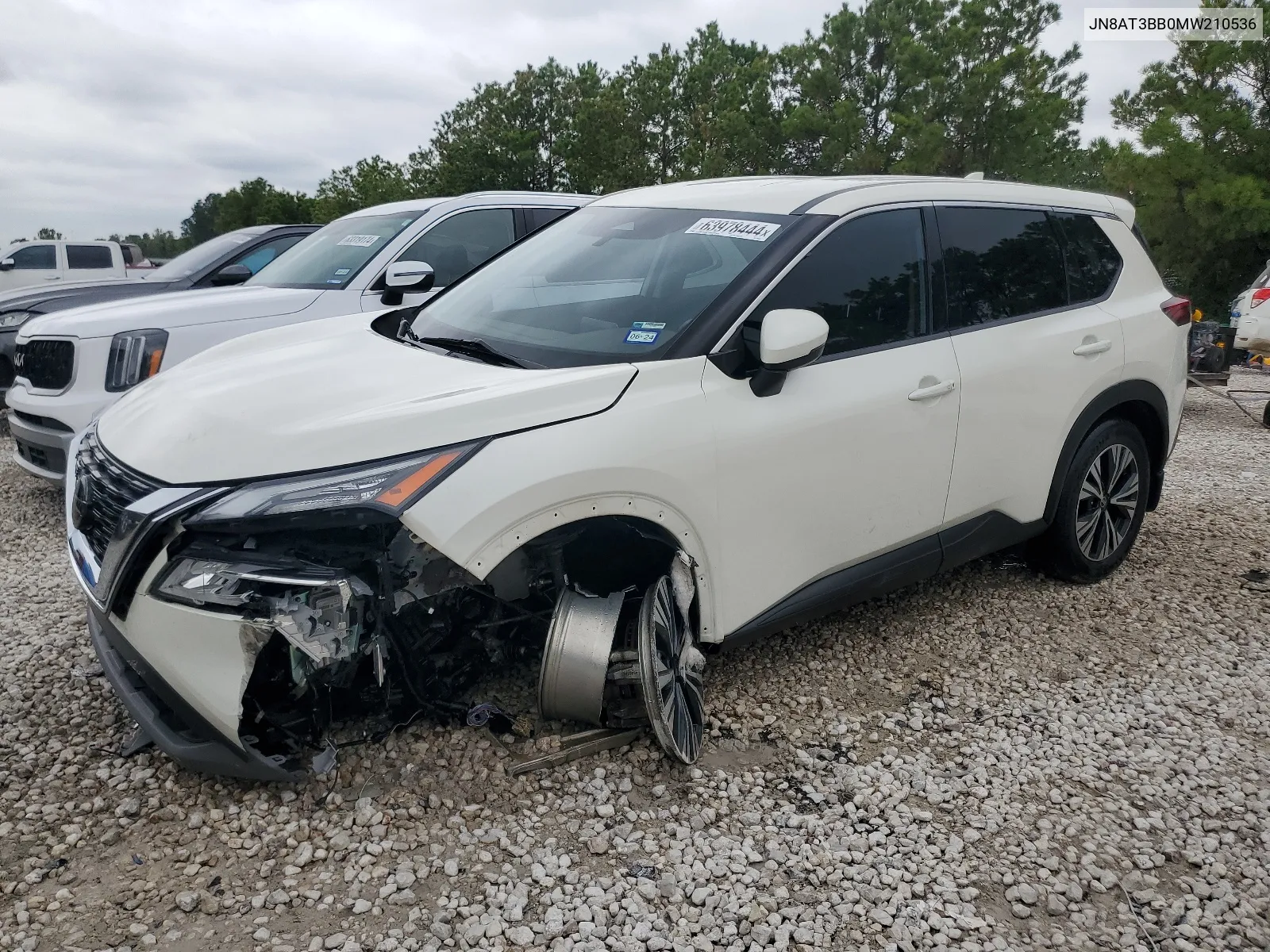 2021 Nissan Rogue Sv VIN: JN8AT3BB0MW210536 Lot: 63978444