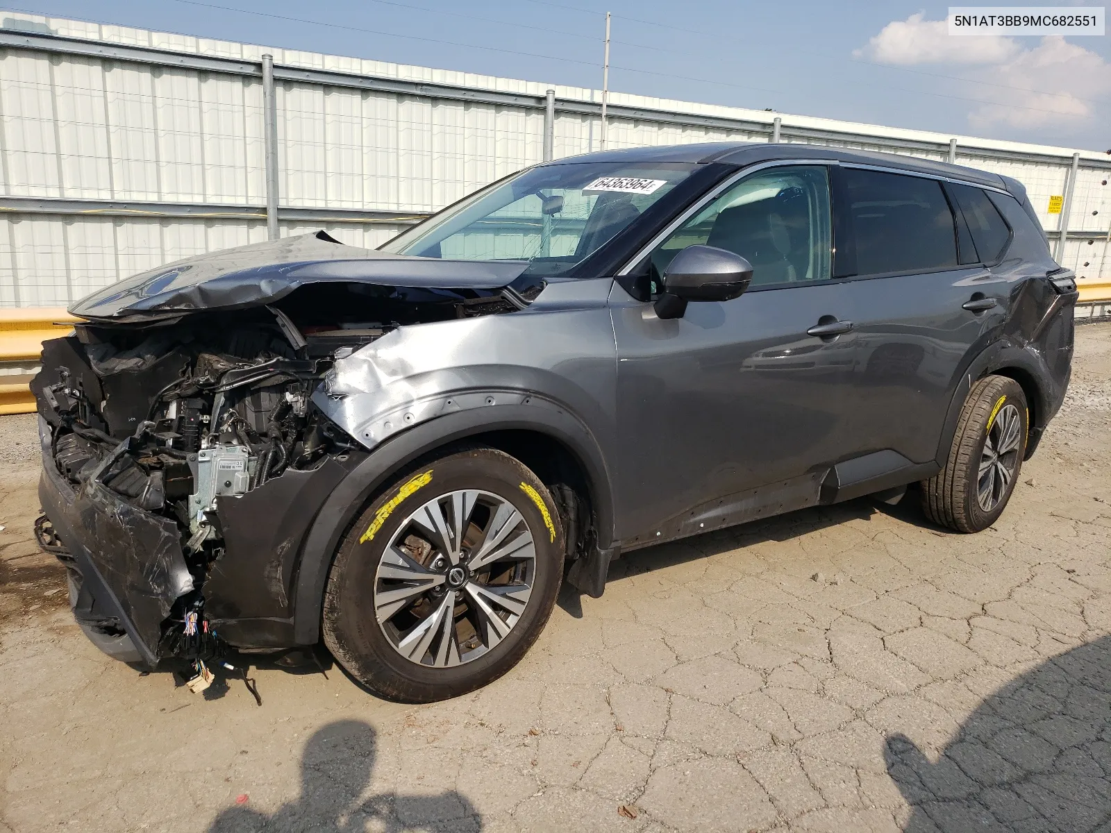 2021 Nissan Rogue Sv VIN: 5N1AT3BB9MC682551 Lot: 64363964