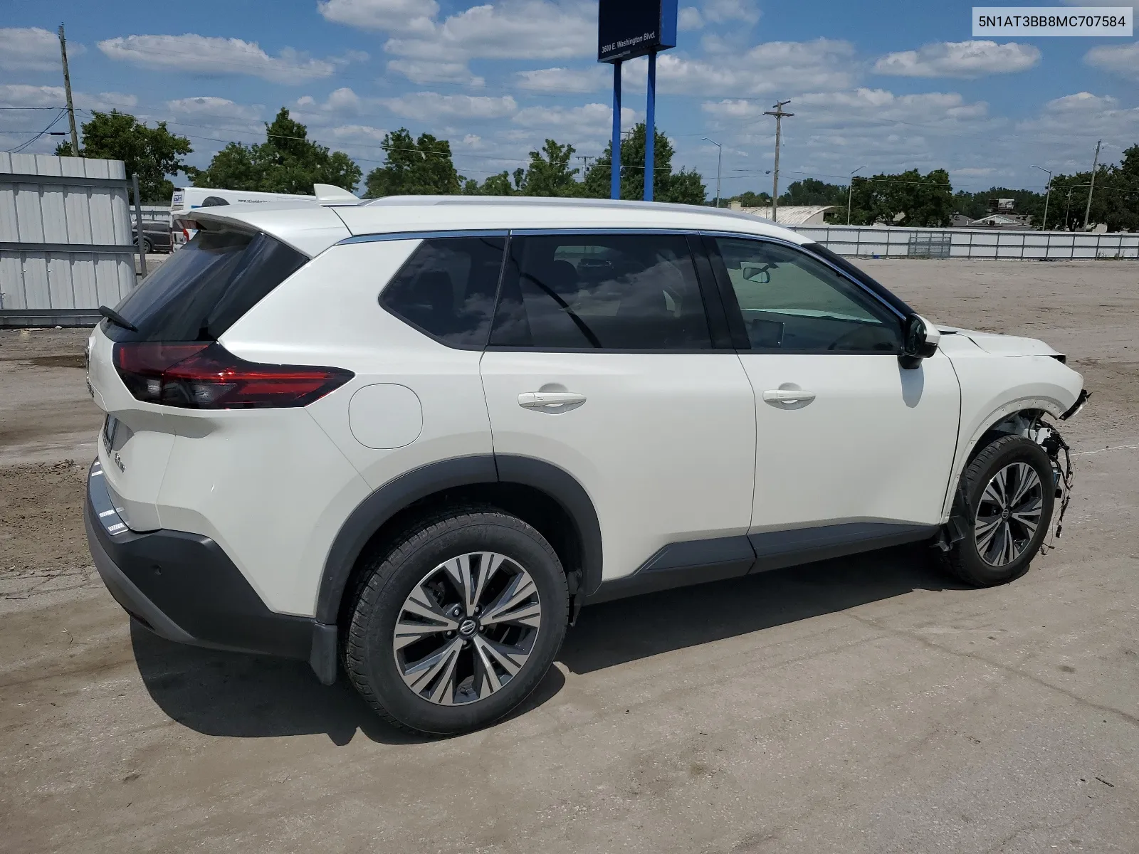 2021 Nissan Rogue Sv VIN: 5N1AT3BB8MC707584 Lot: 64974484