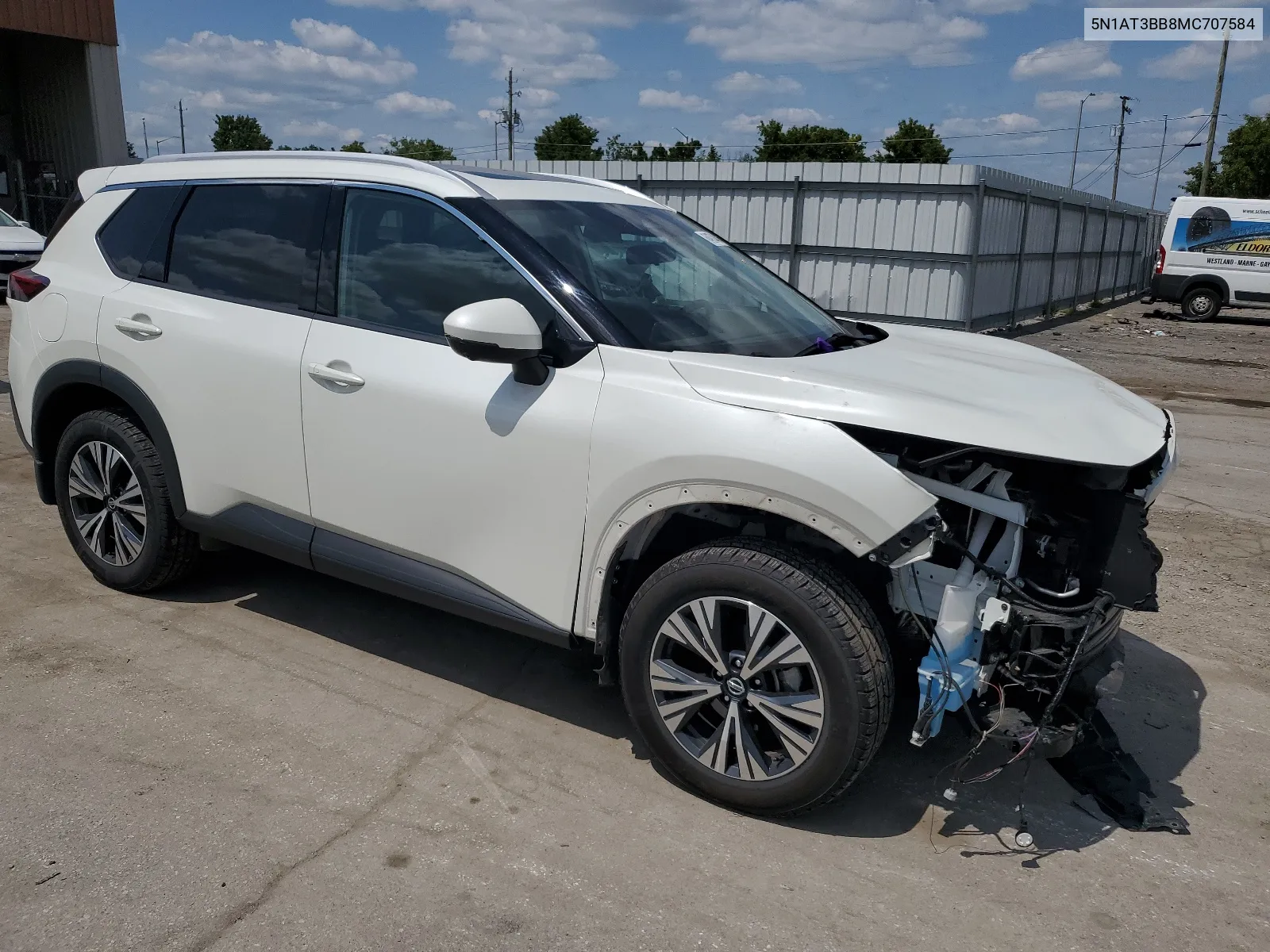 2021 Nissan Rogue Sv VIN: 5N1AT3BB8MC707584 Lot: 64974484