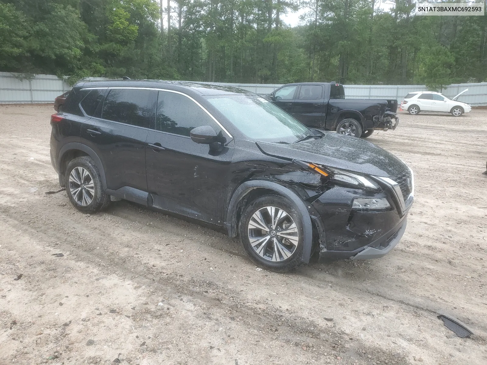 2021 Nissan Rogue Sv VIN: 5N1AT3BAXMC692593 Lot: 65328714